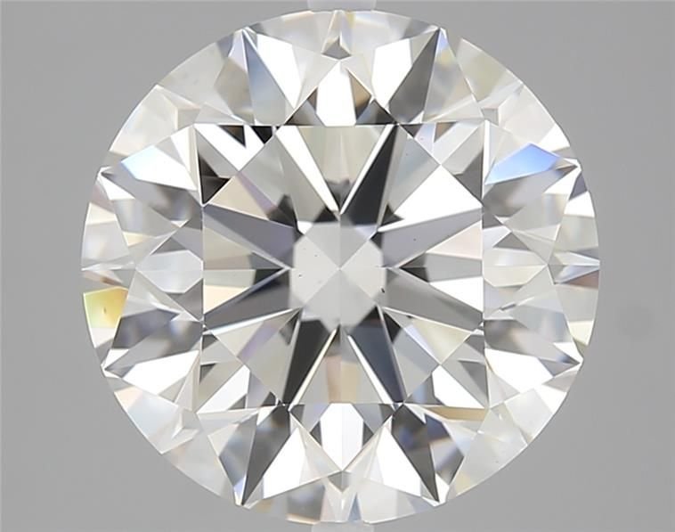 4.06ct F VS2 Rare Carat Ideal Cut Round Diamond