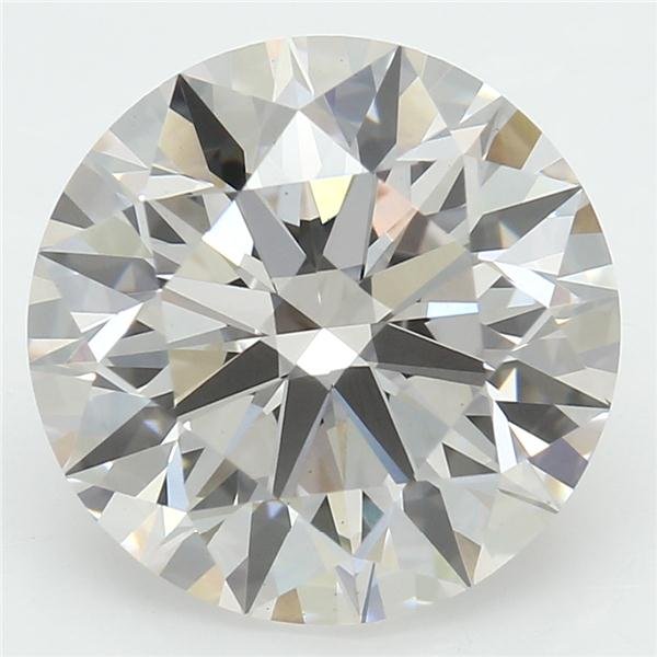 2.58ct J VS1 Rare Carat Ideal Cut Round Lab Grown Diamond