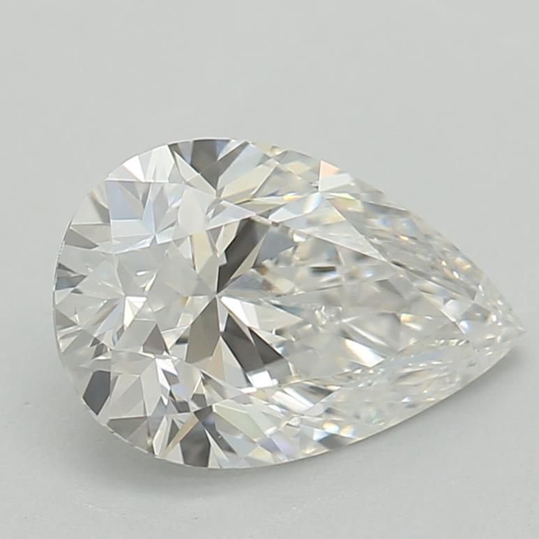 0.71ct E VVS2 Rare Carat Ideal Cut Pear Lab Grown Diamond