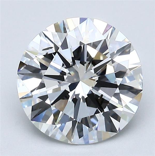 2.00ct F SI1 Rare Carat Ideal Cut Round Diamond