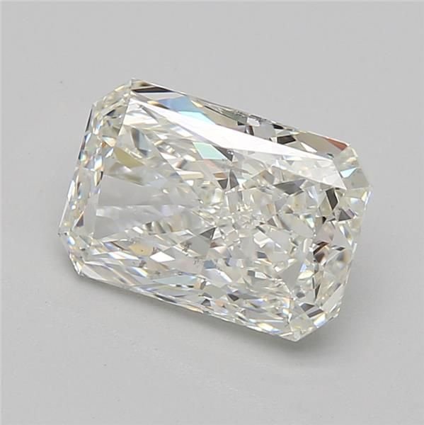 3.08ct J SI1 Rare Carat Ideal Cut Radiant Diamond