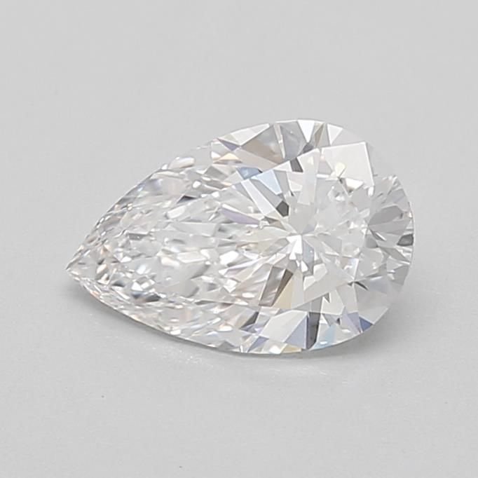 0.88ct D VVS1 Rare Carat Ideal Cut Pear Lab Grown Diamond