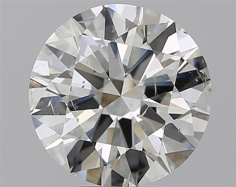 5.39ct J SI2 Rare Carat Ideal Cut Round Diamond