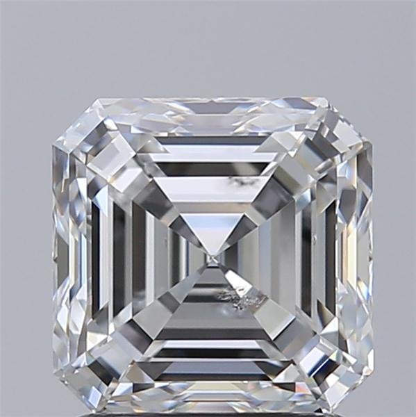 1.73ct F SI1 Rare Carat Ideal Cut Asscher Diamond