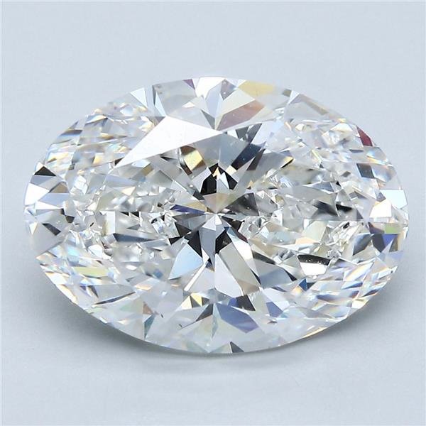 5.50ct F SI1 Rare Carat Ideal Cut Oval Diamond