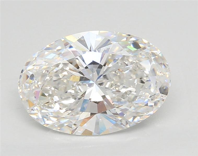 3.05ct F VS2 Rare Carat Ideal Cut Oval Lab Grown Diamond