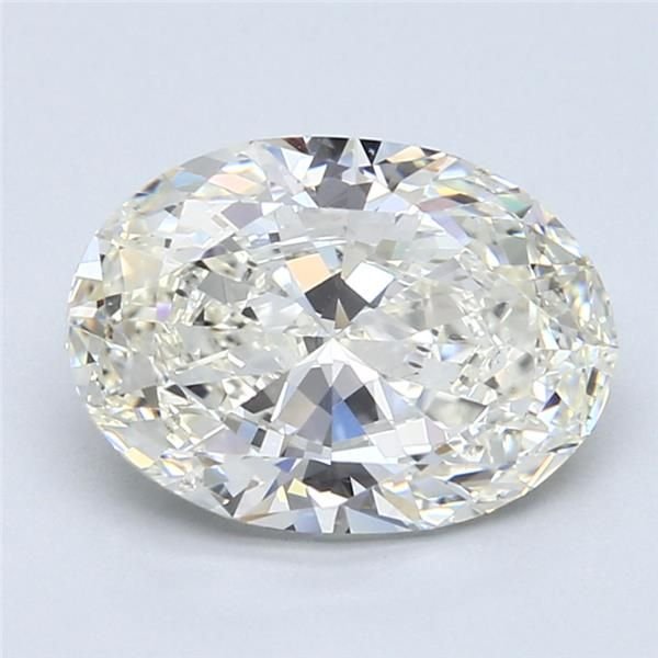 3.01ct J SI1 Rare Carat Ideal Cut Oval Diamond