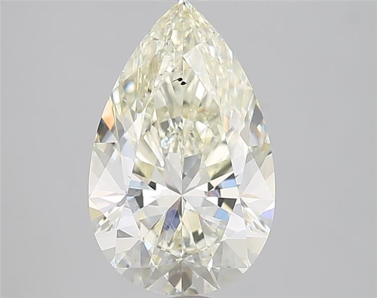 3.02ct K SI1 Rare Carat Ideal Cut Pear Diamond