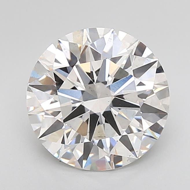 3.06ct F SI1 Rare Carat Ideal Cut Round Lab Grown Diamond