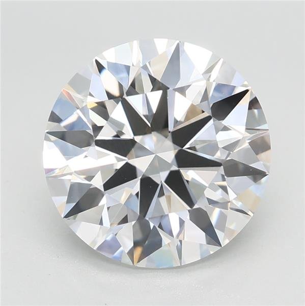3.31ct E VVS2 Rare Carat Ideal Cut Round Lab Grown Diamond