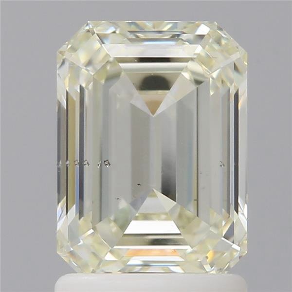 1.73ct K SI1 Rare Carat Ideal Cut Emerald Diamond