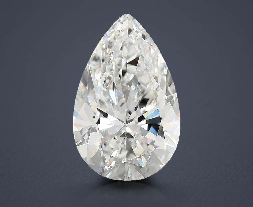6.00 Carat Pear Lab Diamond