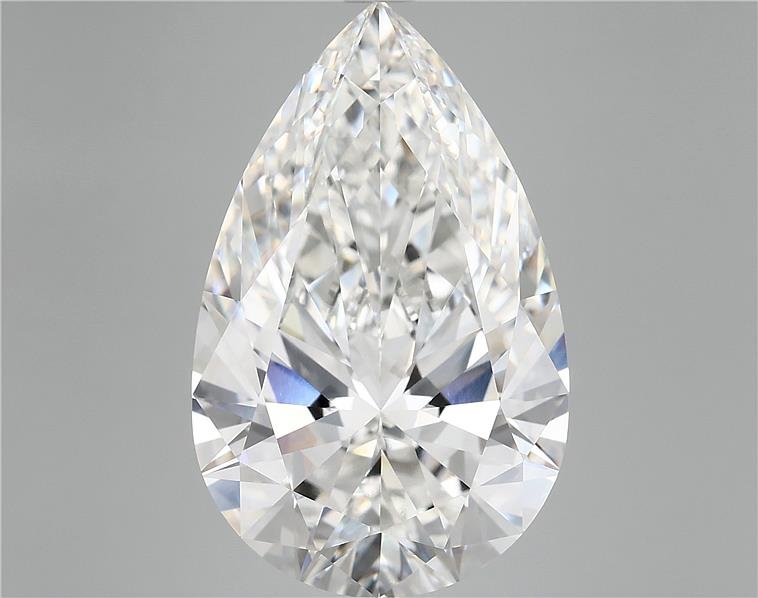 12.10ct F VVS2 Very Good Cut Pear Lab Grown Diamond