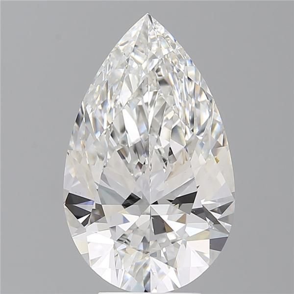 5.52 Carat Pear Lab Diamond