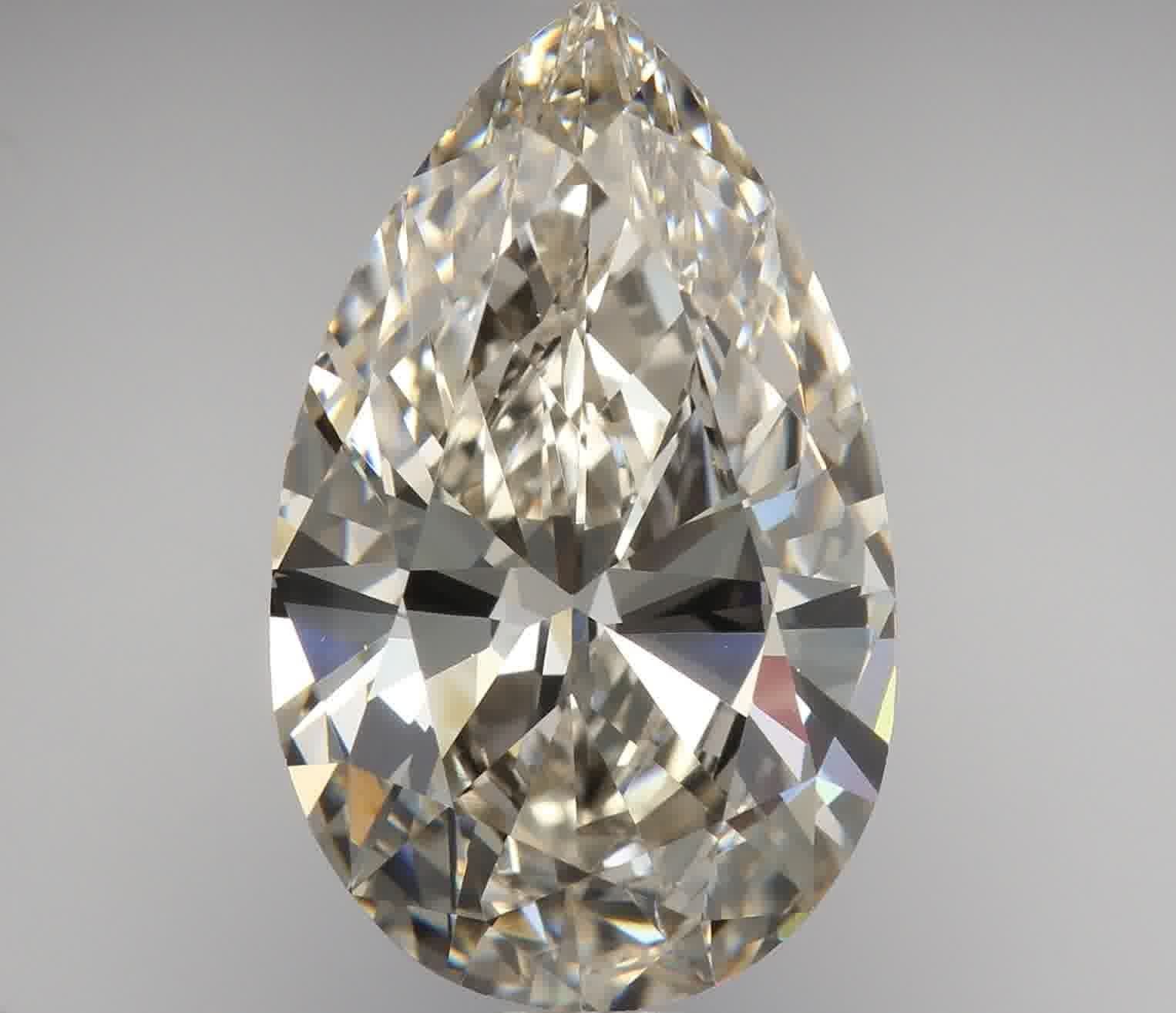 5.16ct J VS2 Very Good Cut Pear Diamond