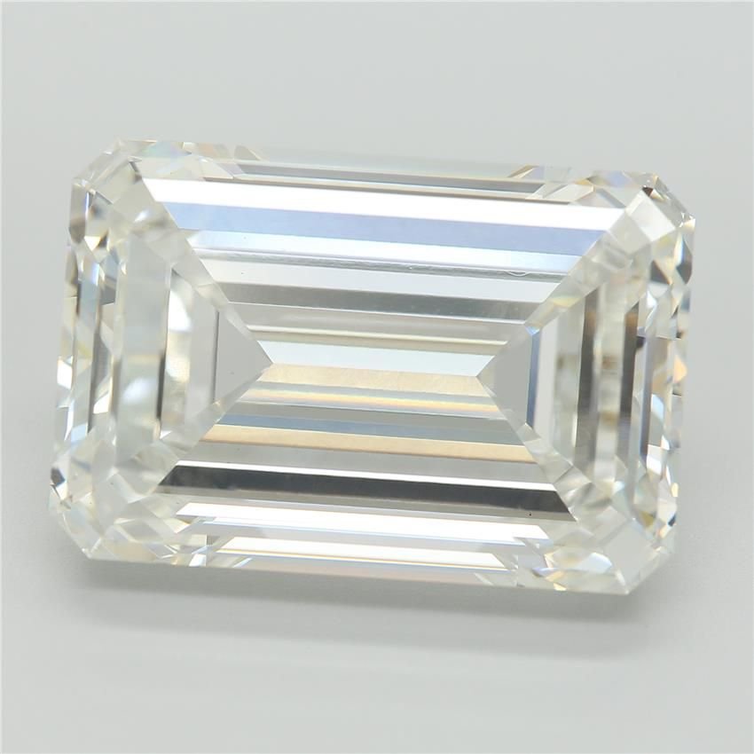 18.77ct F VS1 Rare Carat Ideal Cut Emerald Lab Grown Diamond