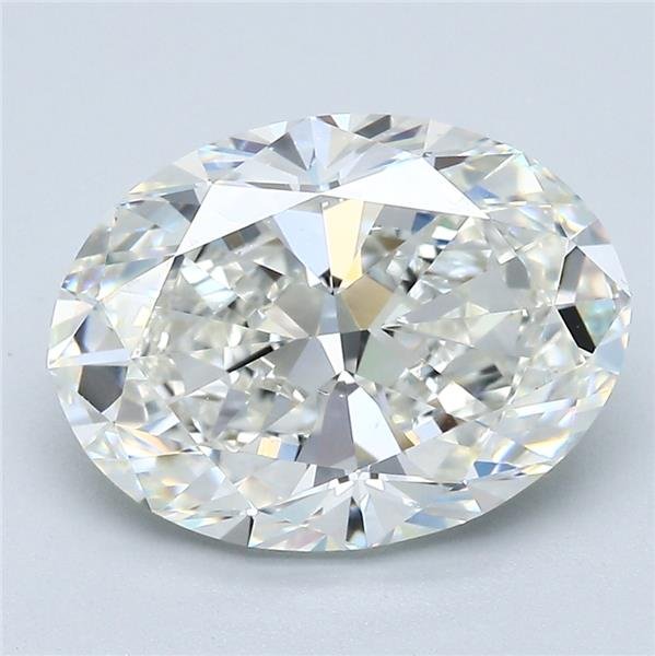 4.01ct H SI1 Rare Carat Ideal Cut Oval Diamond