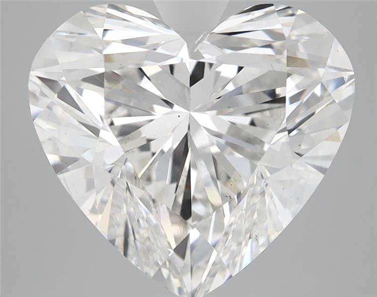 6.18ct F VS2 Rare Carat Ideal Cut Heart Lab Grown Diamond