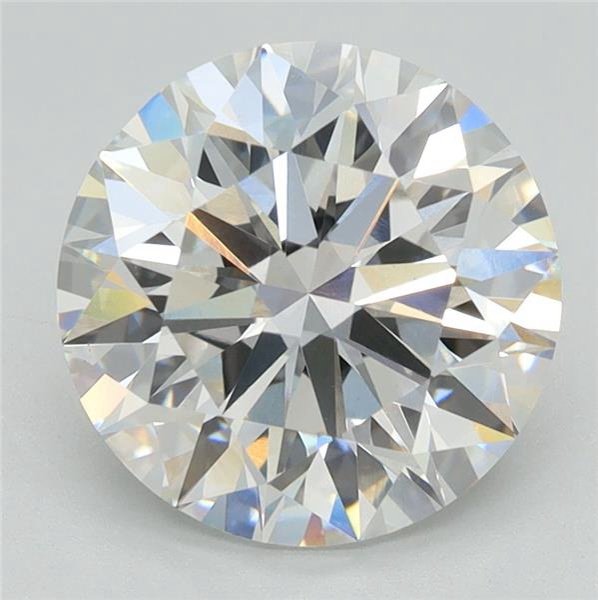 3.04ct F VS1 Rare Carat Ideal Cut Round Lab Grown Diamond