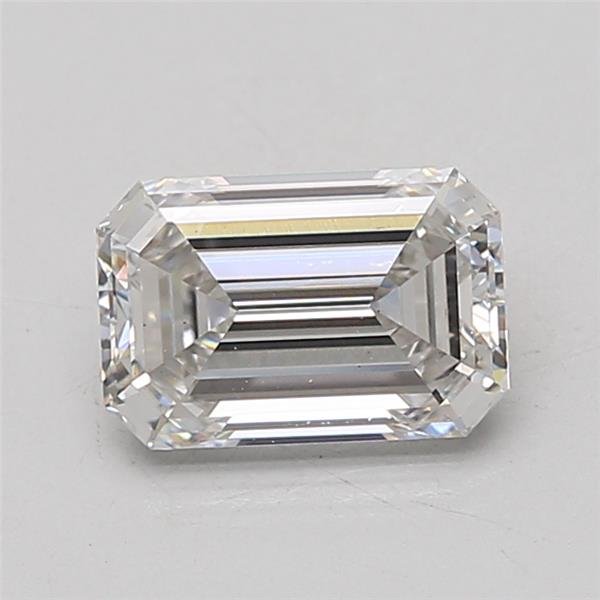 1.59ct F VS2 Rare Carat Ideal Cut Emerald Lab Grown Diamond