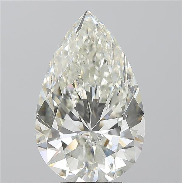 5.02ct J SI2 Rare Carat Ideal Cut Pear Diamond