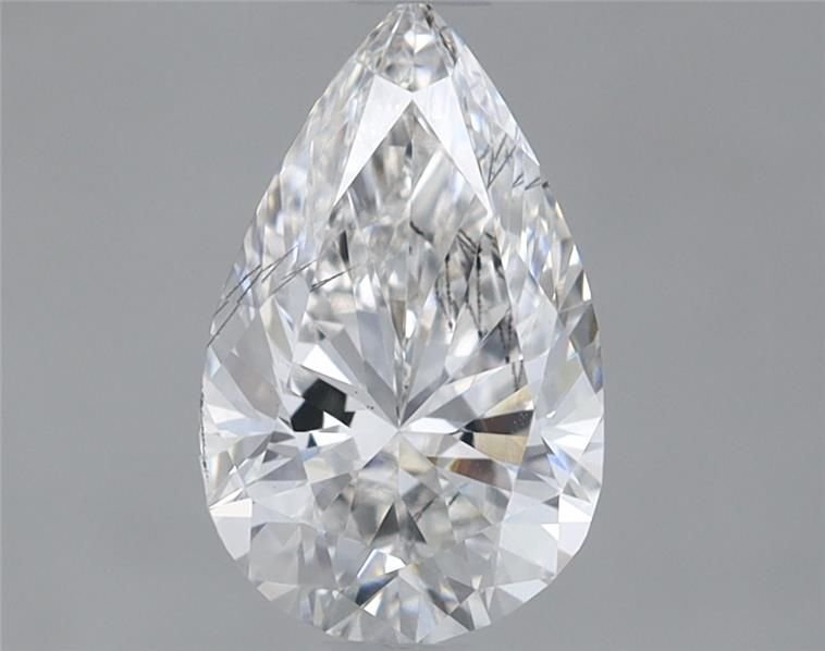 0.89ct F SI1 Rare Carat Ideal Cut Pear Lab Grown Diamond