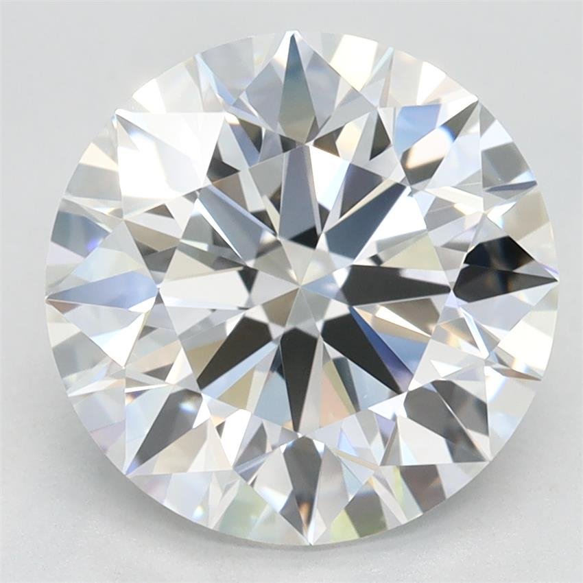 3.28ct D VVS1 Rare Carat Ideal Cut Round Lab Grown Diamond