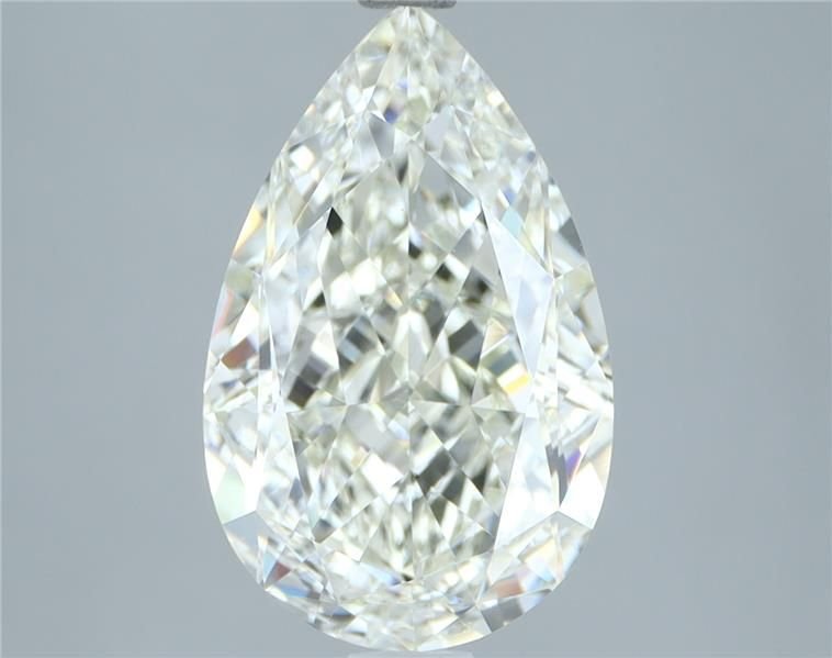 4.07ct K VVS2 Rare Carat Ideal Cut Pear Diamond