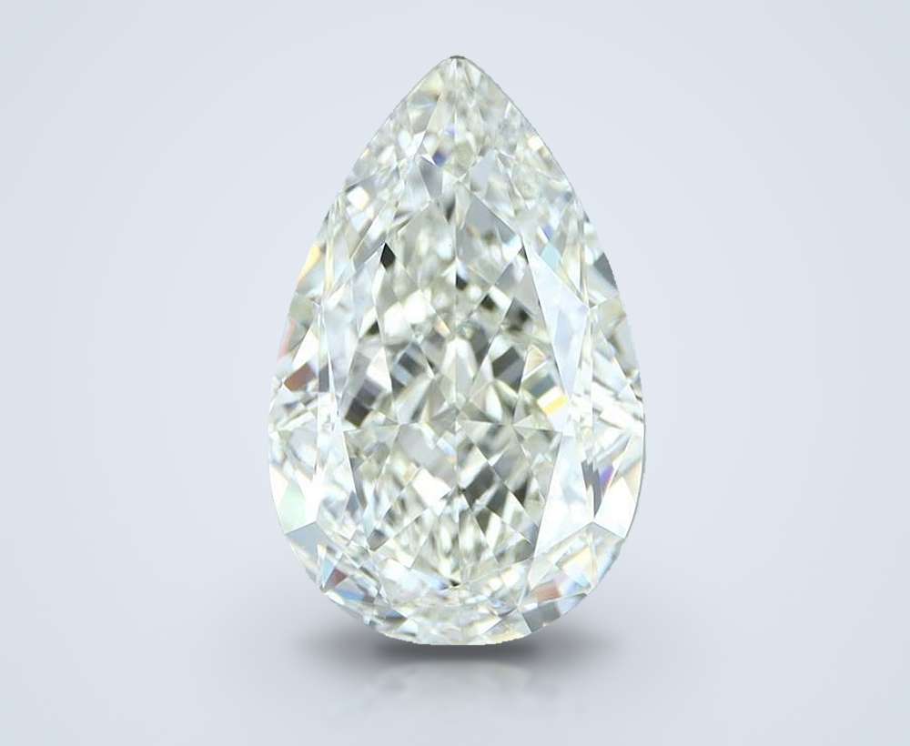 4.07 Carat Pear Natural Diamond