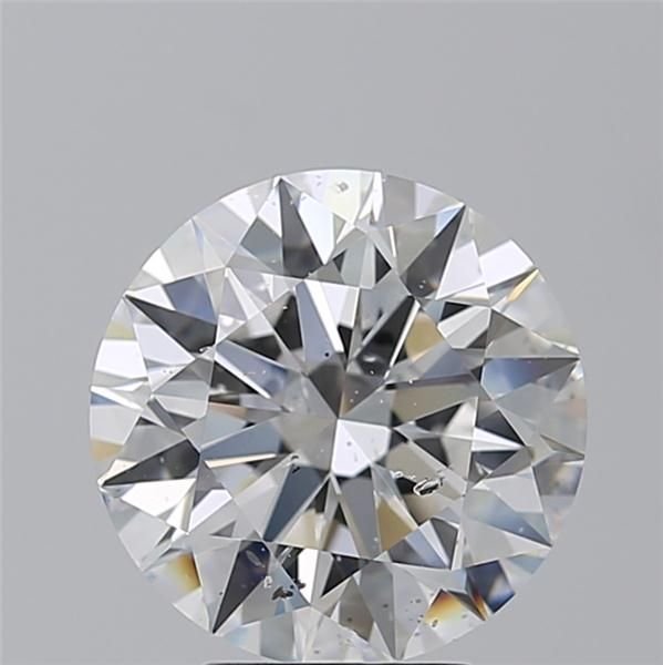 4.01ct E SI2 Rare Carat Ideal Cut Round Diamond