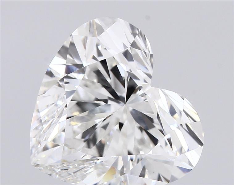 5.75ct F VVS2 Rare Carat Ideal Cut Heart Lab Grown Diamond