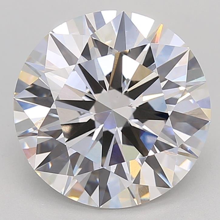 2.71ct F VS1 Rare Carat Ideal Cut Round Lab Grown Diamond