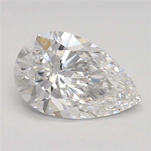 2.22ct F VS1 Rare Carat Ideal Cut Pear Lab Grown Diamond