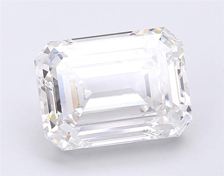 4.01ct F VS1 Rare Carat Ideal Cut Emerald Lab Grown Diamond