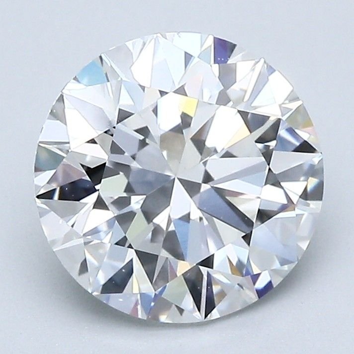 2.51ct E VS2 Rare Carat Ideal Cut Round Diamond