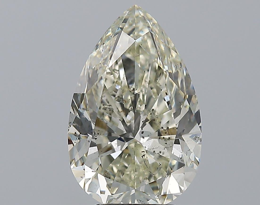 4.01ct J SI2 Rare Carat Ideal Cut Pear Diamond