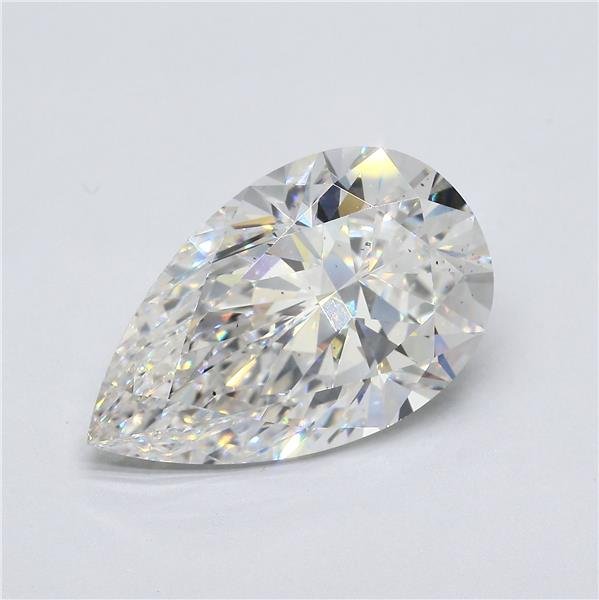 7.16ct G SI1 Rare Carat Ideal Cut Pear Diamond