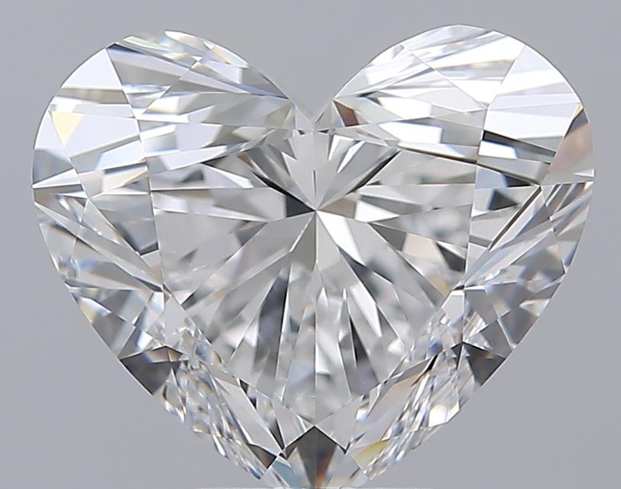 5.52ct E VS2 Rare Carat Ideal Cut Heart Diamond