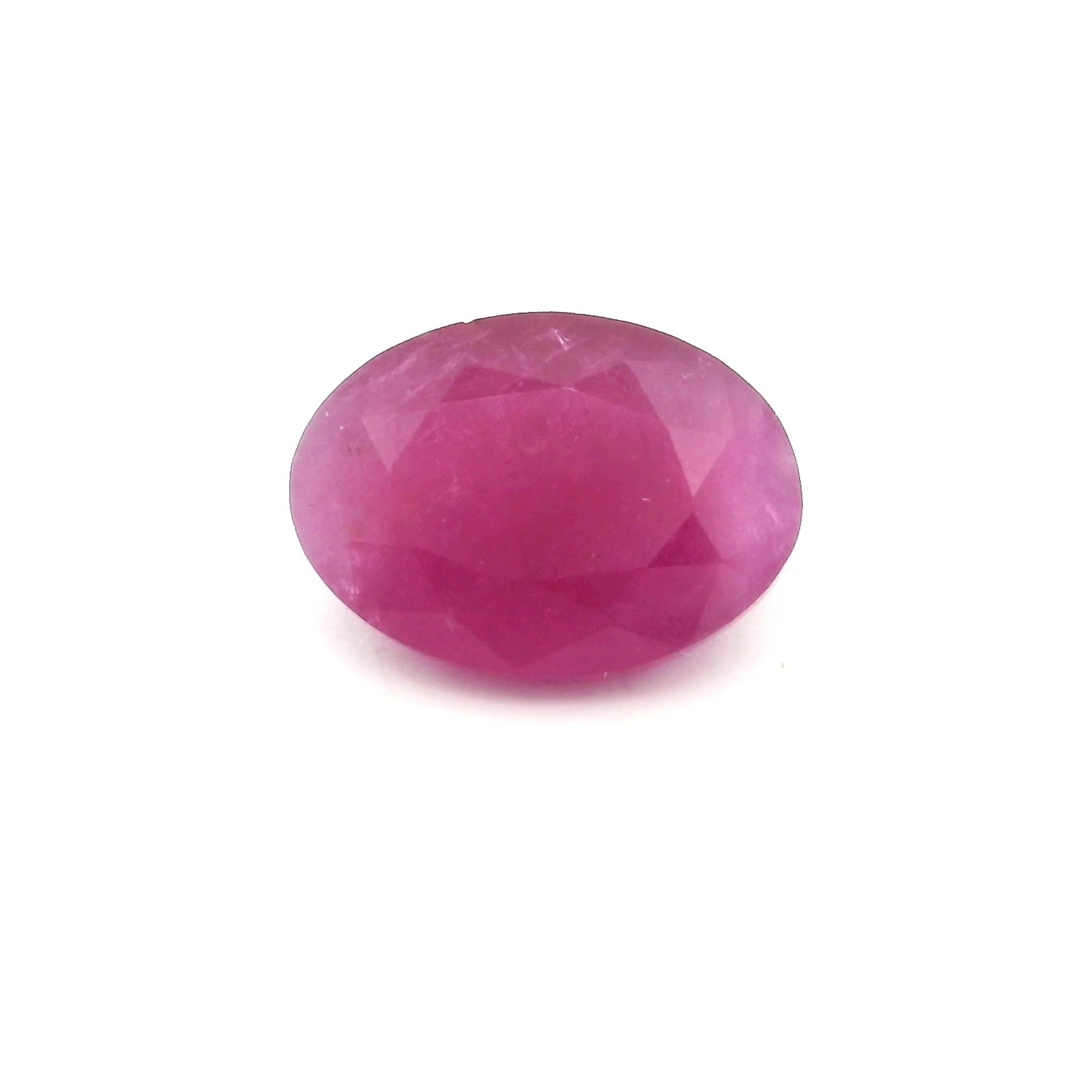 2.39 Carat Red Oval Ruby