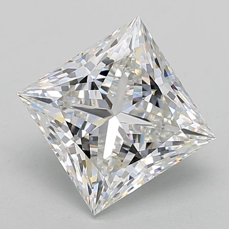 4.06ct F VS1 Rare Carat Ideal Cut Princess Lab Grown Diamond