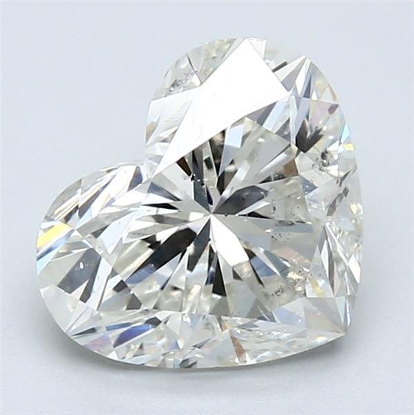 2.51ct J SI2 Rare Carat Ideal Cut Heart Diamond