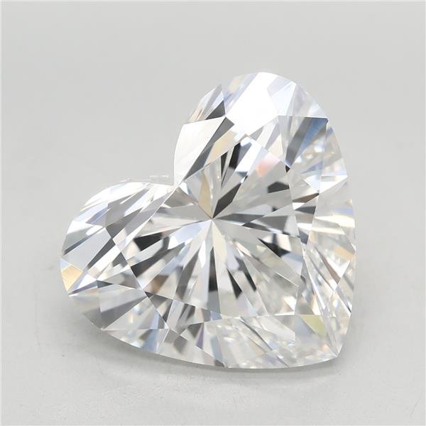 5.04ct E VVS2 Rare Carat Ideal Cut Heart Lab Grown Diamond