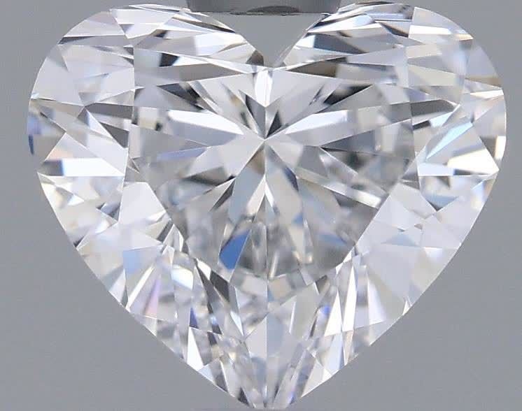 0.87ct D VVS2 Rare Carat Ideal Cut Heart Lab Grown Diamond