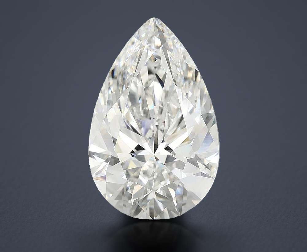 7.44 Carat Pear Lab Diamond