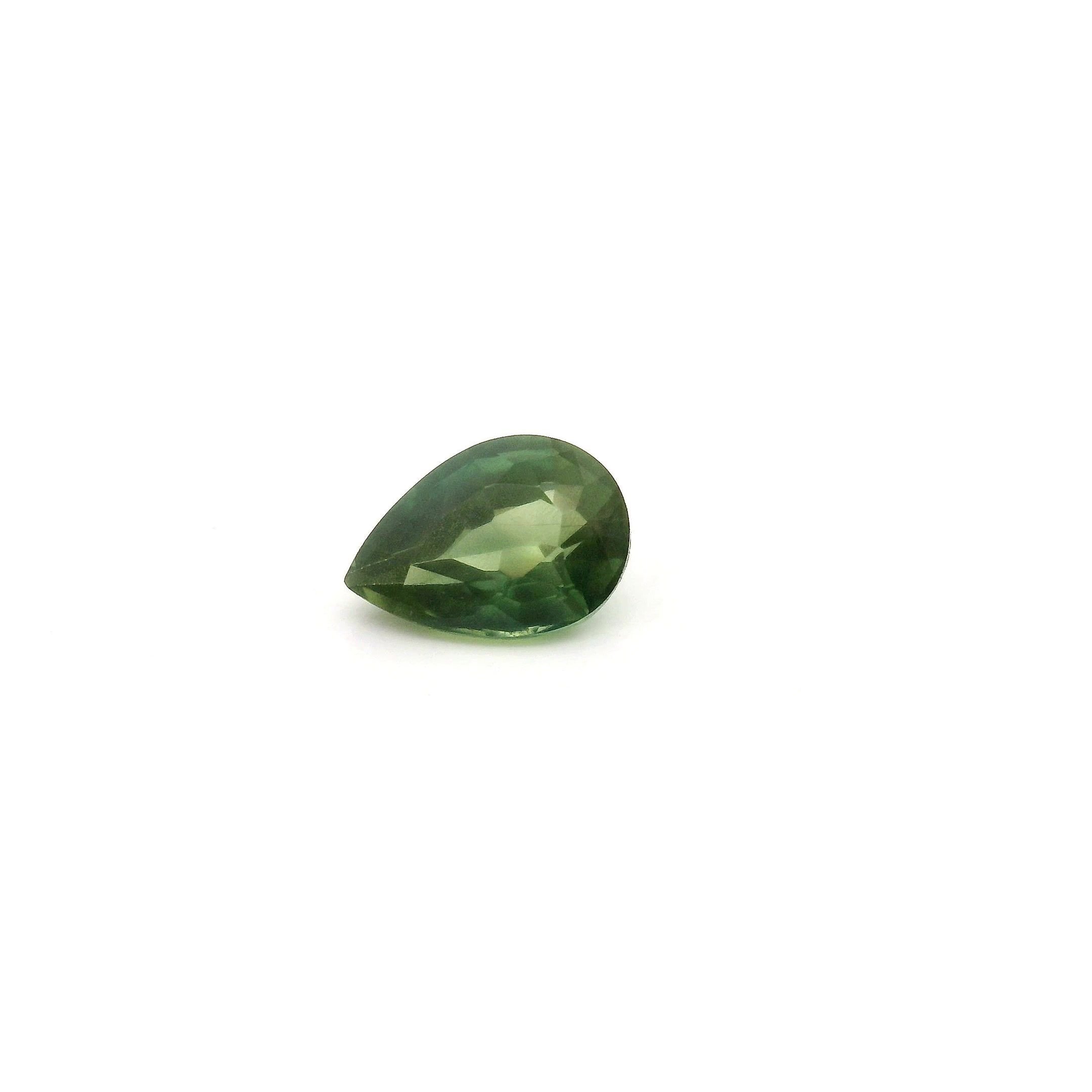 0.55 Carat Green Pear Sapphire