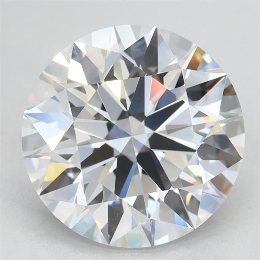 2.84ct D VVS1 Rare Carat Ideal Cut Round Lab Grown Diamond