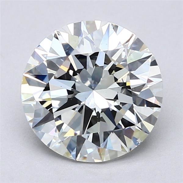 2.80ct F VS2 Rare Carat Ideal Cut Round Diamond