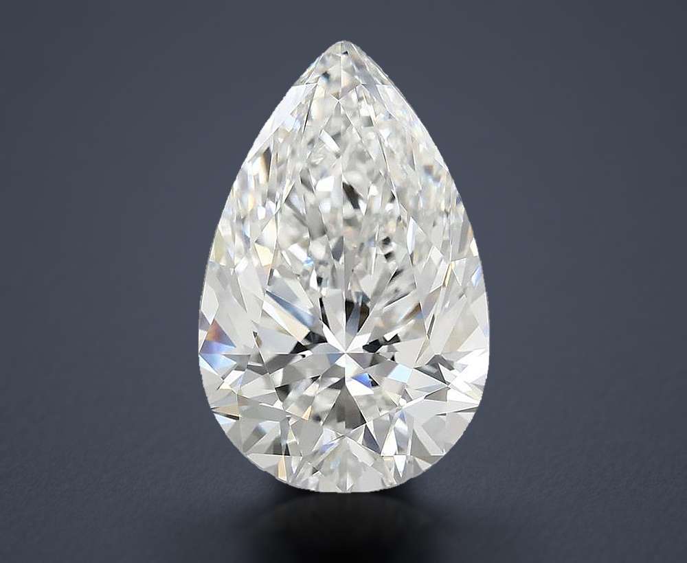 6.91 Carat Pear Lab Diamond