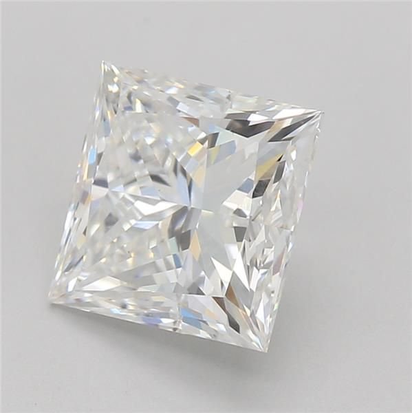 1.56ct F VS1 Rare Carat Ideal Cut Princess Lab Grown Diamond