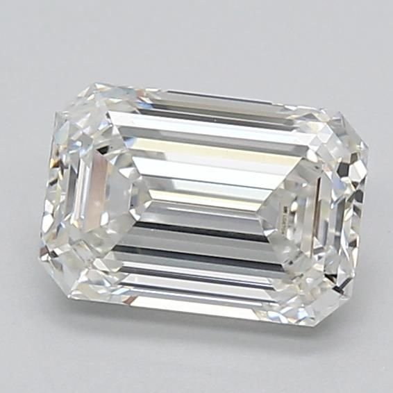 1.71ct E VS1 Rare Carat Ideal Cut Emerald Lab Grown Diamond